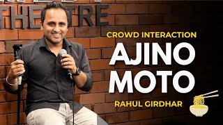 Ajino Moto A crowdwork comedy ft Rahul Girdhar [upl. by Bibbye457]