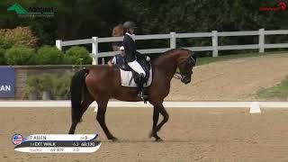 Taylor Allen amp Fleur de Lis  FEI Junior Individual Test  US Dressage Festival of Champions [upl. by Lledo]