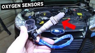 HOW TO REPLACE UPSTREAM AND DOWNSTREAM OXYGEN SENSOR ON FORD FOCUS MK3 [upl. by Maitland794]