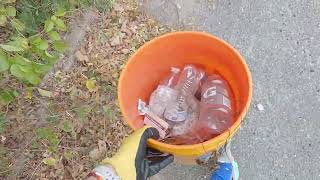 picking up litter by a canal on Long Island NY [upl. by Rosemari]