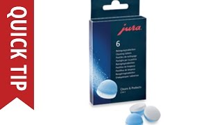 Quick Tip How to Use Jura Cleaning Tablets [upl. by Viv286]