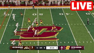 NCAAF LIVE🔴 Western Michigan Broncos vs Central Michigan Chippewas  Week 13 2024 College Football25 [upl. by Mamie885]