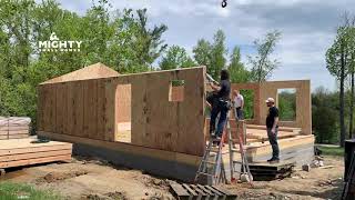 House Kit Build Project Timelapse  Mighty Small Homes [upl. by Corly]