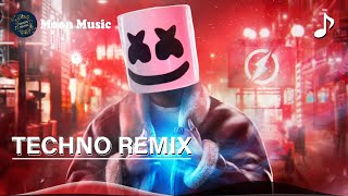 Techno Mix 2024💥Best Nonstop EDM Songs For GamingRelaxing🔥Bass Boosted Music  Moon Music [upl. by Erlond]