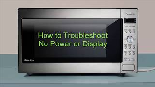 Panasonic  Microwave Ovens  Troubleshooting  No Power or No Display [upl. by Adlesirg238]