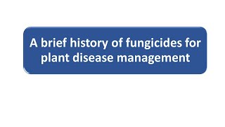 A brief history of fungicides for plant disease management │Fungicide use and development in India [upl. by Lozano]