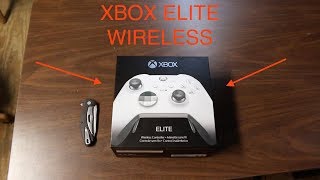 Special Edition Xbox Elite Controller White  UNBOXING  FIRST IMPRESSIONS [upl. by Esinad604]