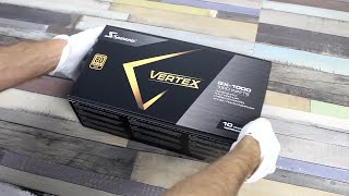 Seasonic VERTEX GX1000 PSU Unboxing [upl. by Ahsimot]