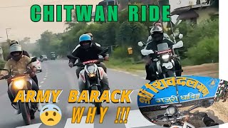 Chitwan jada army camp jana paryo😱🥶 Babbal ride vayo ❤️😀😎  Bato ko halat🥲😡 [upl. by Aehsila]