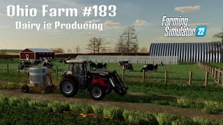 OHIO FARM 183  Dairy is Producing  Farming Simulator 22 PS5 Lets Play FS22 [upl. by Erret435]