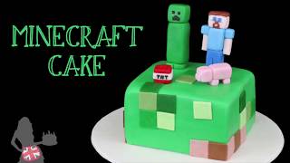 How To Make A MINECRAFT CAKE [upl. by Ledarf]