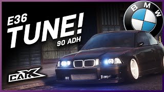 BMW E36  WUTEND  90 ADH TUNE Car X Drift Racing Ultimate Setup [upl. by Osher193]