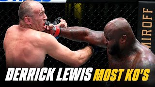 Derrick Lewis RecordSetting 14 Knockout Wins [upl. by Neyud]