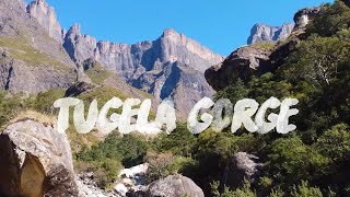 Tugela Gorge amp Falls  Amphitheatre  Northern Drakensberg  4K DJIMINI2 [upl. by Nilram]