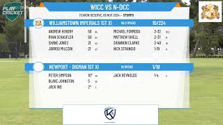 Williamstown Imperials 1st XI v Newport  Digman 1st XI [upl. by Ydurt32]