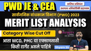 PWD JE Cut Off 2023  MERIT LIST ANALYSIS  pwd cea cut off  pwd cea je result 2023 [upl. by Htebazle]