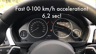 BMW 330e HYBRID  0100 KMH Acceleration [upl. by Imerej]