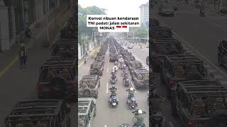 Konvoi siang tadi menyambut HUT TNI [upl. by Ennyroc]