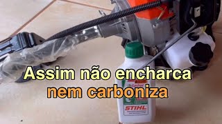 Use o óleo 2 t que não encharca nem carboniza [upl. by Janetta]