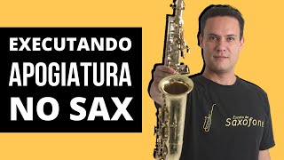 Ornamentos no Saxofone  Appogiatura [upl. by Barra527]