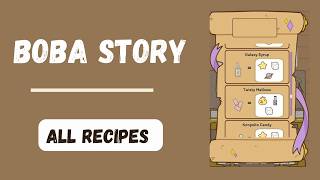 All Recipes in Boba Story Gameplay September 2024 [upl. by Abrams664]