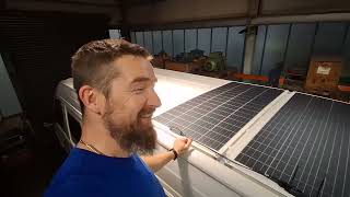 VW Crafter Solarmodule auf das Dach montieren [upl. by Graces]