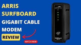 ARRIS SURFboard SBG10 DOCSIS 30 Cable Modem amp WiFi Router Review  Reliable Internet [upl. by Esyahc]