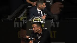 Ilia Topuria and Max Holloways heated exchange at UFC308 press conference [upl. by Joo119]