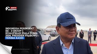 Indonesia Peringkat ke  3 Group C Kualifikasi Piala Dunia 2026 Presiden Prabowo Terima Kasih [upl. by Duhl748]