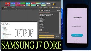 SAMSUNG GALAXY J7 CORE J701F J101M FRP BYPASS VIA UNLOCKTOOL [upl. by Lucine812]