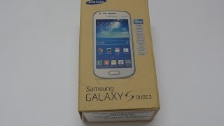 Samsung Galaxy S Duos 2 Unboxing S7582 [upl. by Lyrahc]