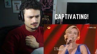 Polina Gagarina  Raindrops amp Lullaby  Поли́на Гага́рина REACTION [upl. by Annette]