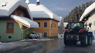 Fahrt durch das Gailtal  Lesachtal Richtig viel Schnee [upl. by Trager]