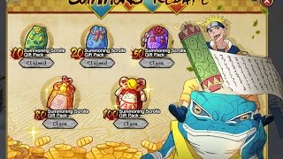 Naruto Online Summons Rebate 100 Scroll Demonfox [upl. by Gillie]