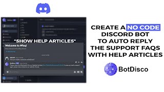 Create a no code discord bot to auto reply to support FAQs on the server [upl. by Marji857]