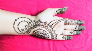 simple mehendi design front hand Arebic 2024Mehndi design New styleArebic mehndi design [upl. by Leafar]