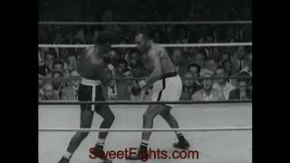 Ezzard Charles vs Jersey Joe Walcott 3  1080p 60fps [upl. by Amhser]