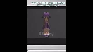 What a REAL microwave edit looks like roblox jokes [upl. by Wolsniw]