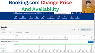 Update Your Rates And Availability In Bookingcom Extranet  Bookingcom Price amp availablility [upl. by Fidel]