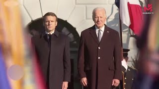 Visite dEtat de Biden en France armes fournies à l’Ukraine grève des pharmaciens billets JO 2024 [upl. by Annayram]