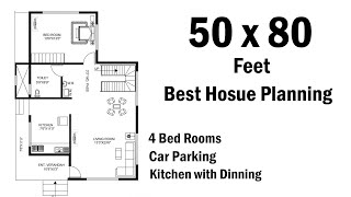 50 x 80 House plan with full Detail [upl. by Novek]