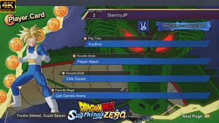 DRAGON BALL Sparking Zero Customizing Player Card [upl. by Eran]