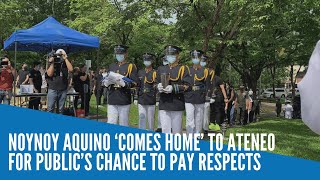 Noynoy Aquino ‘comes home’ to Ateneo for public’s chance to pay respects [upl. by Karena]