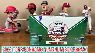 2023 Topps Chrome Platinum Baseball Hobby Box Break [upl. by Ybrad]