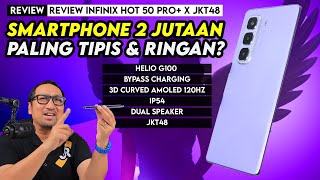 2 JUTAAN Paling Tipis dan Ringan G100 Bypass Charging Dual Speaker Review Infinix Hot 50 Pro [upl. by Cecilio]