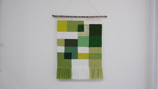 조각보 타피스트리 위빙 Jogakbo tapestry weaving [upl. by Suehtomit]