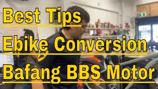 Bafang Ebike Conversion Kit Installation Advanced Tips Electric Bike REID 750W 48V BBS 01 02 HD [upl. by Adnarym207]