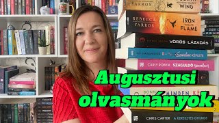 Mit olvastam augusztusban 2024 📚I Könyvajánló [upl. by Aremus]