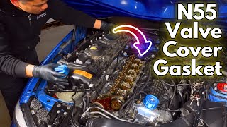 Complete DIY N55 Valve Cover Gasket Repair [upl. by Barmen]