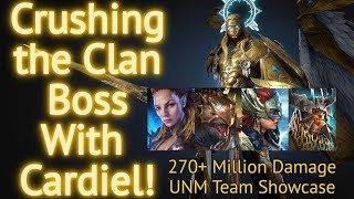 Raid Shadow Legends 274 Million Ultra Nightmare Clanboss team featuring Cardiel [upl. by Tavis]